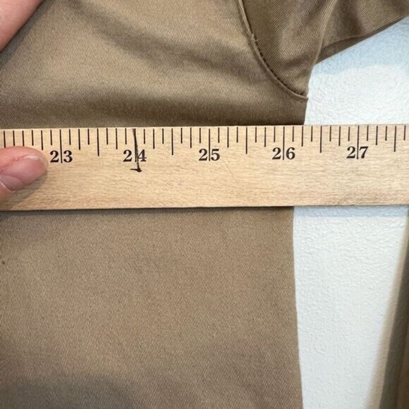 Joe Fresh Women’s Medium Tan Hooded Anorak Style Jacket Coat Snaps Cargo Oversiz - Picture 15 of 15